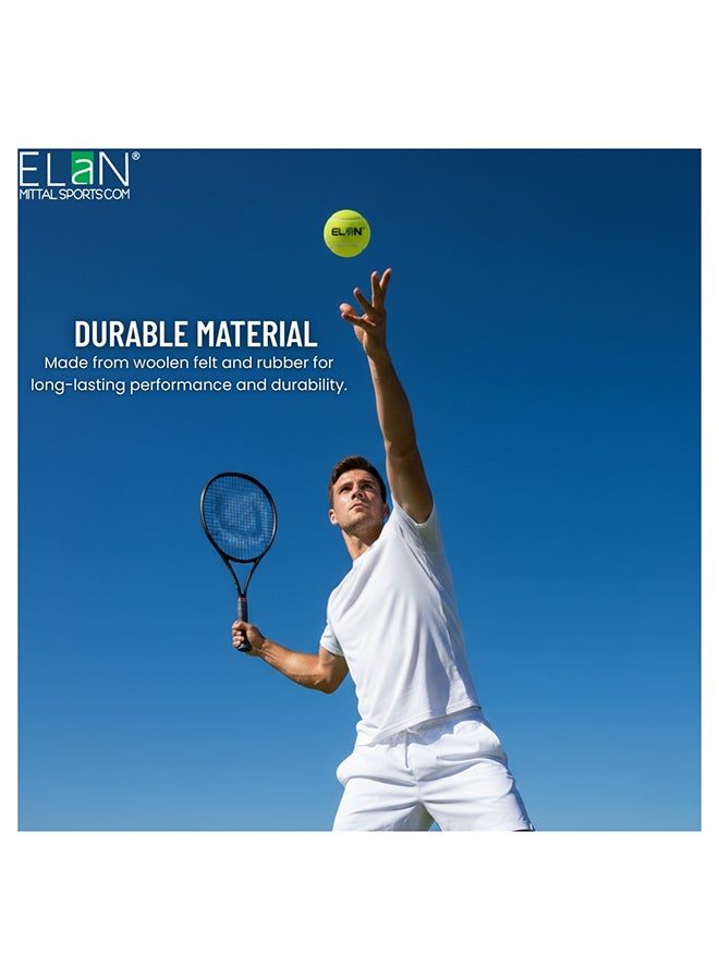 Elan Tennis Ball Pack of 3 – Durable Practice Tennis Balls with Consistent Bounce for Training, Coaching and Recreational Play - Image 3