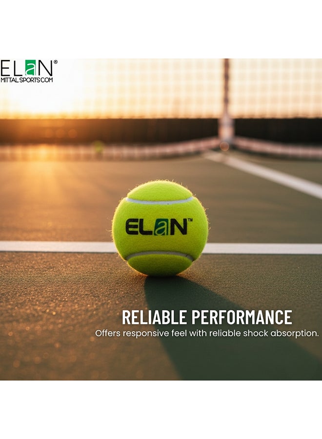 Elan Tennis Ball Pack of 3 – Durable Practice Tennis Balls with Consistent Bounce for Training, Coaching and Recreational Play - Image 5