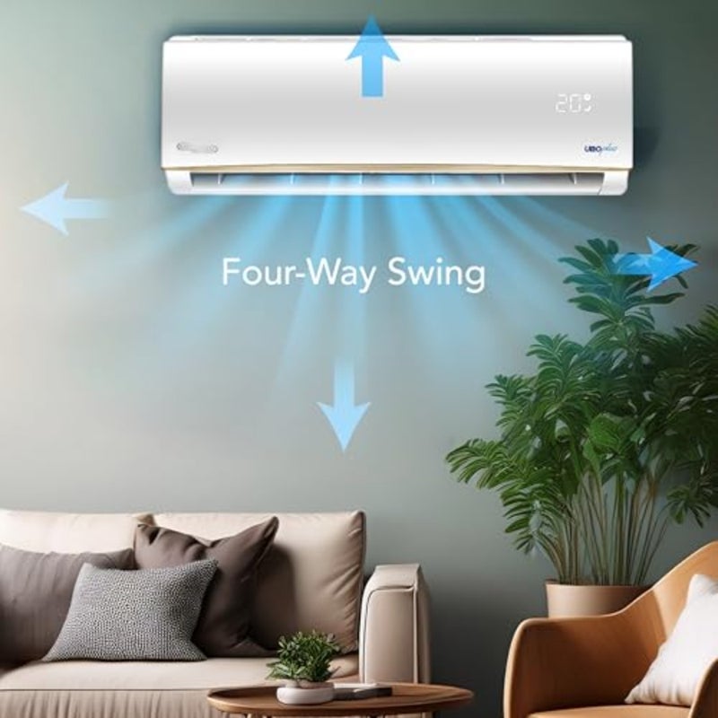 1.5 Ton Split Air Conditioner SGS181AE, Rotary Compressor, Tropical T3, 16002 BTU, Gold Fin, Auto Restart, 4-Way Swing, Sleep Mode, Turbo Mode, Eco Mode, Timer, 101x22x31.5 WxDxH,White - Image 4