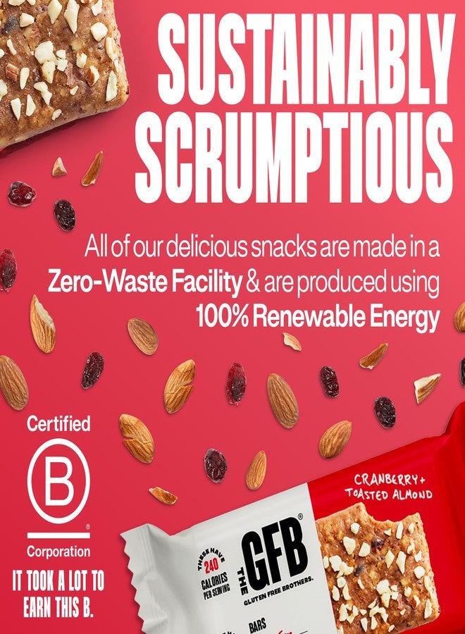 The GFB Cranberry Toasted Almond Protein Bars - Gluten Free, Plant Based, Non GMO, Sustainably Made – Ridiculously Tasty, Healthy, Vegan, Nutrition Snack Protein Bars, 2.05 oz (12 Count) - Image 5