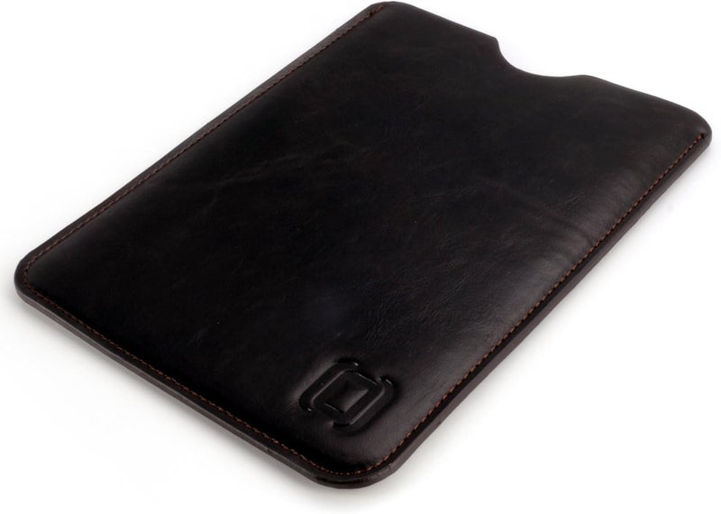 Dockem Executive Sleeve for Kindle Paperwhite, Kindle 6" E ink Display, Kindle Voyage; Slim, Simple, and Professional Case: Microfiber Felt Lined Basic Synthetic Leather Protective Cover [Dark Brown] - Image 4