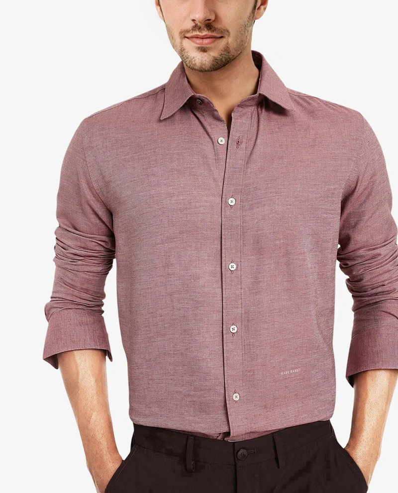Rare Rabbit Men's Formal Plain Shirt