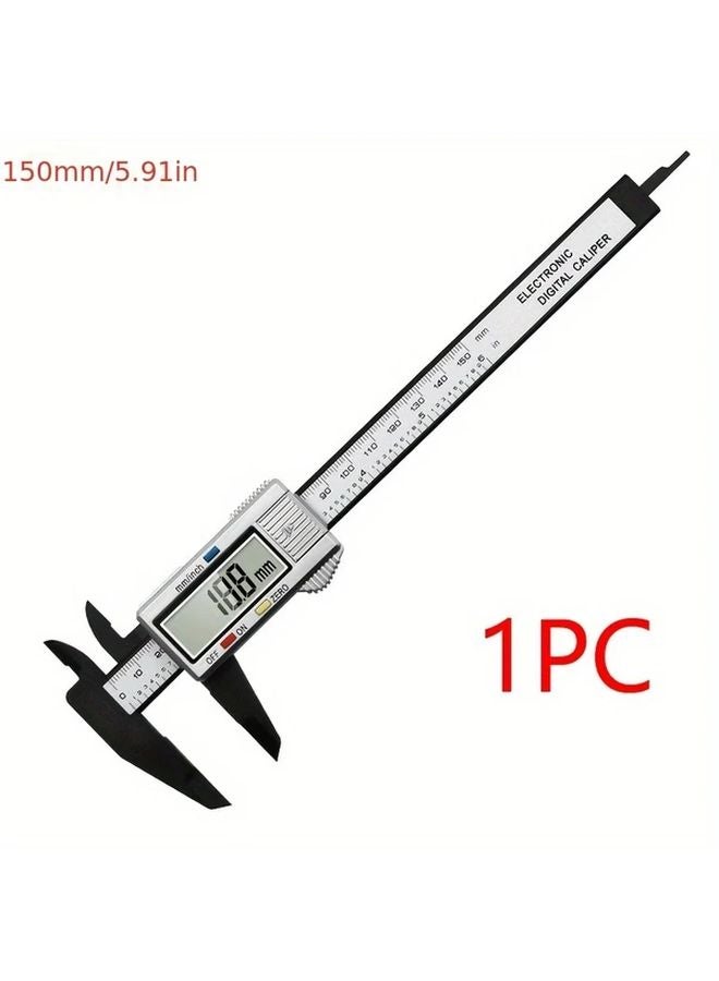 150 ملم الفرجار الرقمي مع ميكرومتر إلكتروني بشاشة LCD مقياس ورنية من ألياف الكربون - Image 1