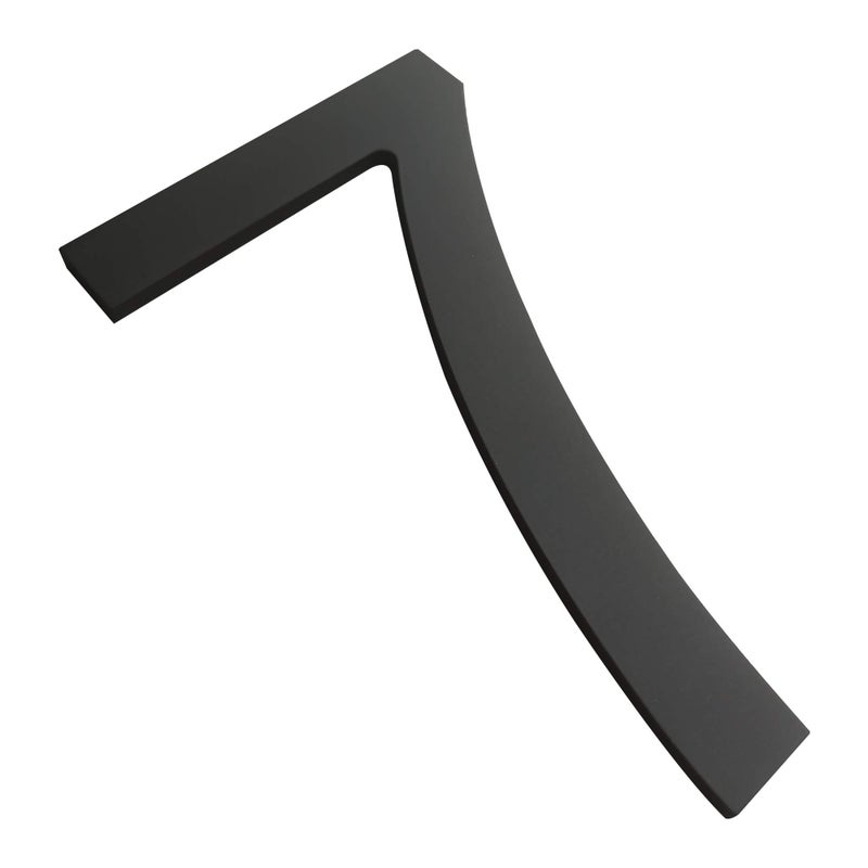 BetLight 6 Inch House Numbers- Modern Floating Stainless Steel Home Address Number Elegant Black Finish,Number 7 - Image 2