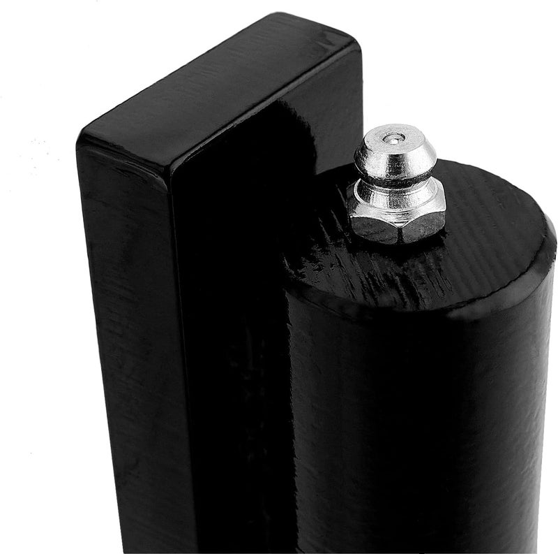 SHEUTSAN SHEUTSAN 4 Pack 5 Inch Heavy Duty Barrel Gate Hinge Weld On Barrel Gate Hinges Trailer Gate Hinges with Steel Ball Bearing for Swing Gates Trailer Ramp Gates 450lbs Load Capacity Black  - Image 5