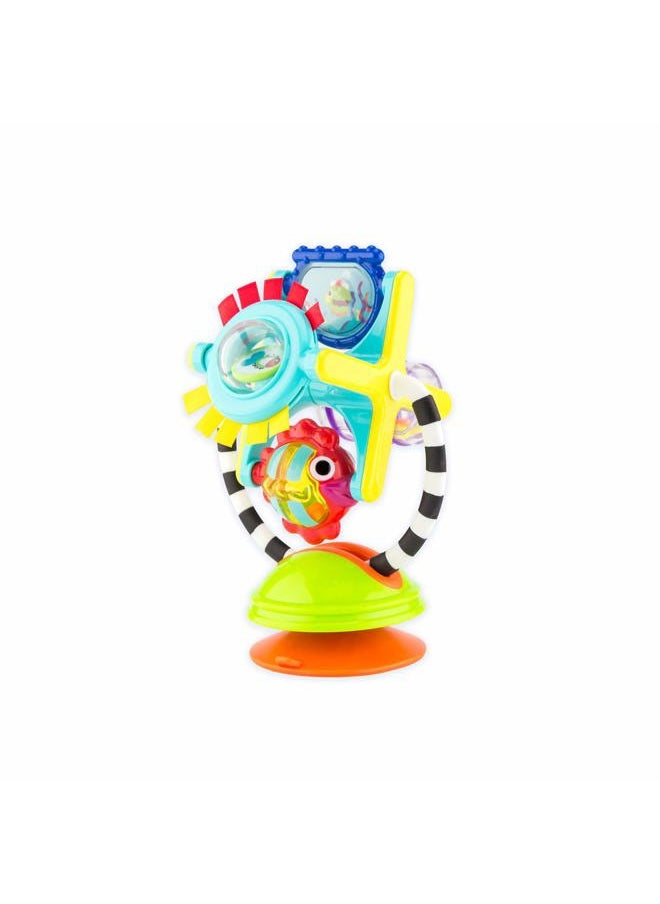 Sassy Fishy Fascination Station 2-in-1 Suction Cup High Chair Toy, Developmental Tray Toy for Early Learning, Ages 6+ Months  - Image 1