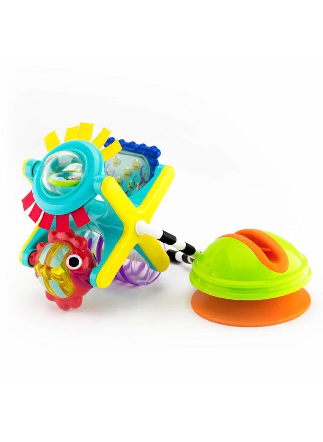 Sassy Fishy Fascination Station 2-in-1 Suction Cup High Chair Toy, Developmental Tray Toy for Early Learning, Ages 6+ Months  - Image 2