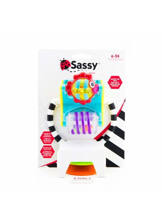 Sassy Fishy Fascination Station 2-in-1 Suction Cup High Chair Toy, Developmental Tray Toy for Early Learning, Ages 6+ Months  - Image 5