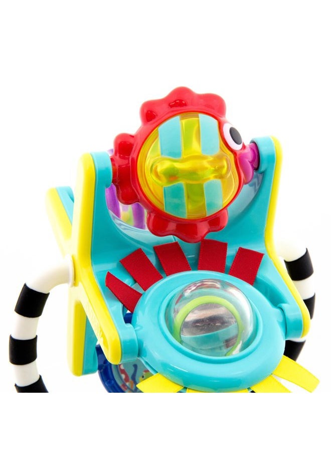 Sassy Fishy Fascination Station 2-in-1 Suction Cup High Chair Toy, Developmental Tray Toy for Early Learning, Ages 6+ Months  - Image 3