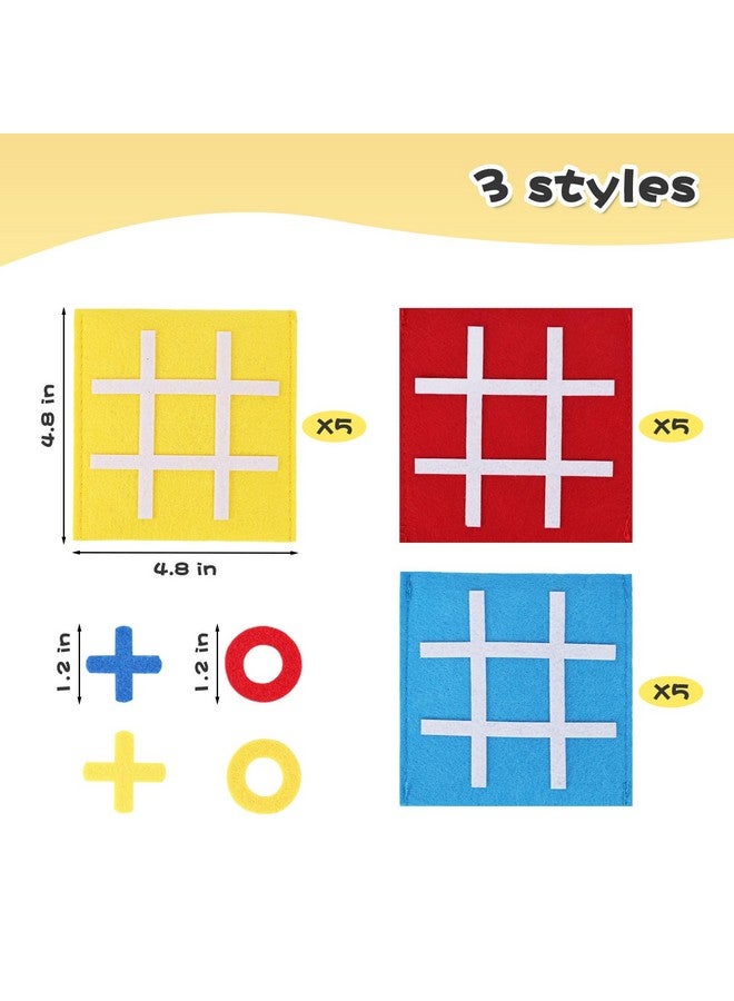 لوفس تاون 30 قطعة من ألعاب الطاولة Tic Tac Toe، لعبة طاولة إستراتيجية صغيرة للأطفال، ألعاب تعليمية كلاسيكية للعائلة، لعبة حفلات داخلية لحشو أكياس الهدايا - Image 2