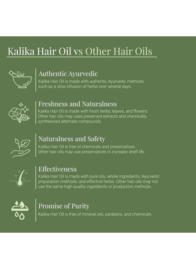 Satthwa - Kalika Hair Oil - 300Ml, Ayurvedic Anti-Grey Solution For Men & Women - With Ridge Gourd, Kale Til Ka Tel - For Darkening Hair, Delays Greying, Adds Shine & Reduces Hair Fall (Pack Of 2) - Image 1