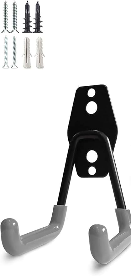 Riddhin Garagepack of 1 1 pcs Wall Hooks Organizer with AntiSlip Coating Hangers Strong Capacity Space Saving for Organizing Power Tools Ladders Bulk Items Bikes Ropes and More Equipment Pack of 1  - Image 1