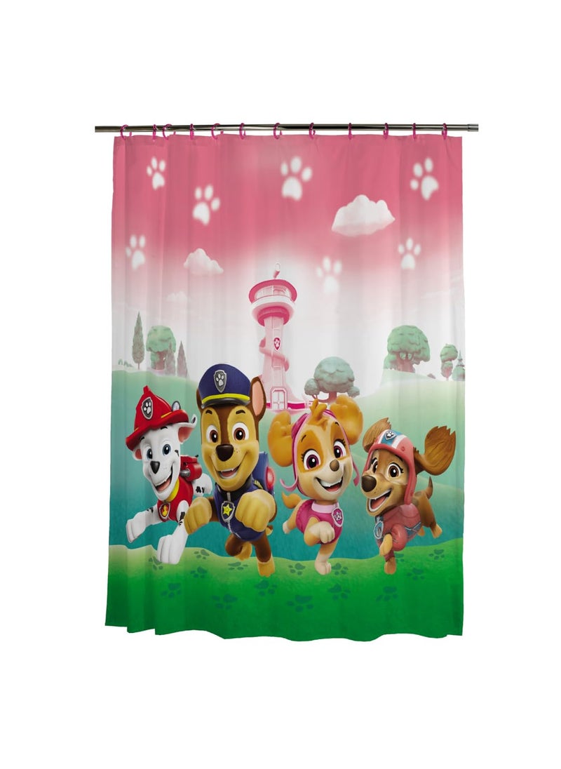 Franco Franco Paw Patrol Girl Skye Bath Microfiber Shower Curtain  72x72  (Officially Licensed Product)  - Image 1