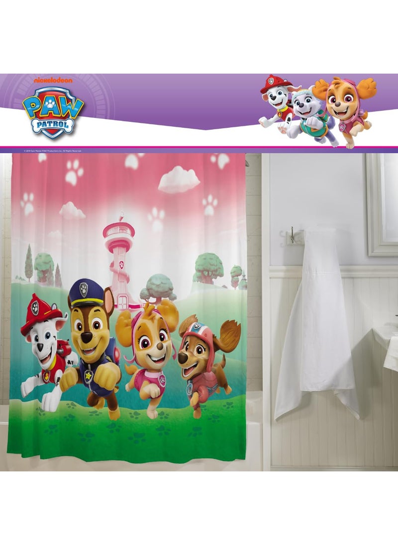 Franco Franco Paw Patrol Girl Skye Bath Microfiber Shower Curtain  72x72  (Officially Licensed Product)  - Image 5