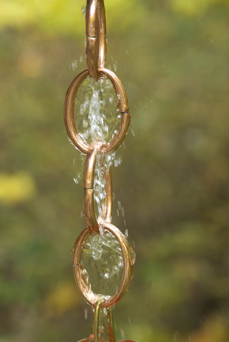 Good Directions 485P-8 Chain Link Rain Chain 8-1/2 Feet Long, 12 Large Figures, 100% Pure Copper - Image 3