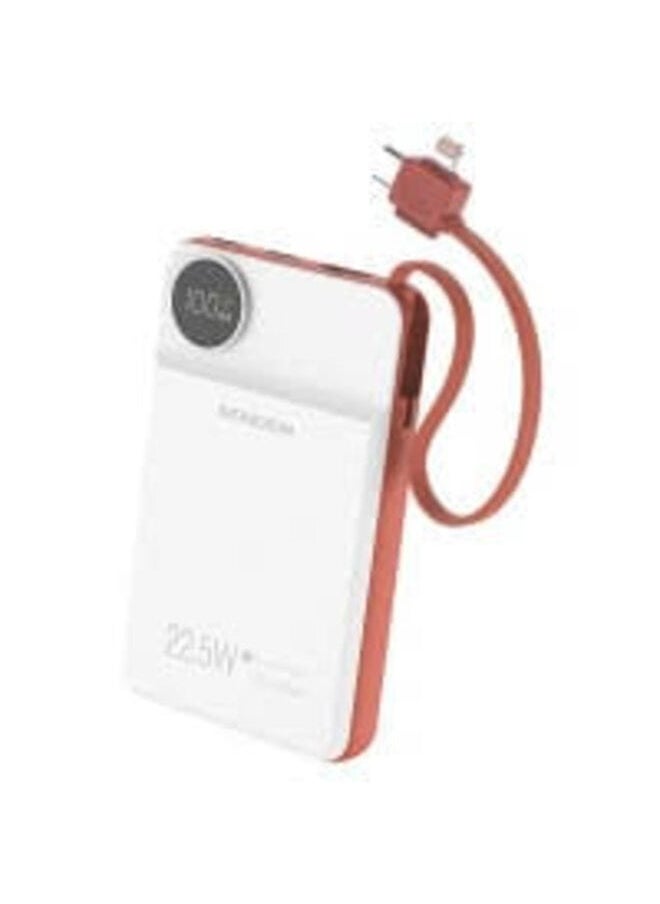 Sendem - 10000mAh Power bank with Built in Cord Wireless and Wired Fast Charging Magnetic Battery - Image 1