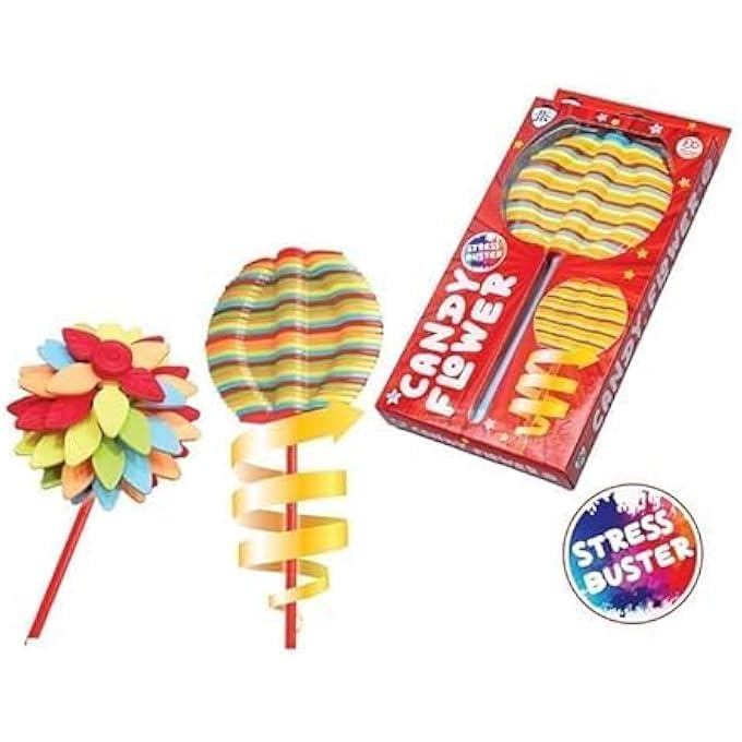 Lavilok Spin Candy Flower Rotating Lollipop Magic Lollipop Tree Stress Relief Toys Rattle (Multicolor)_F20 - Image 1