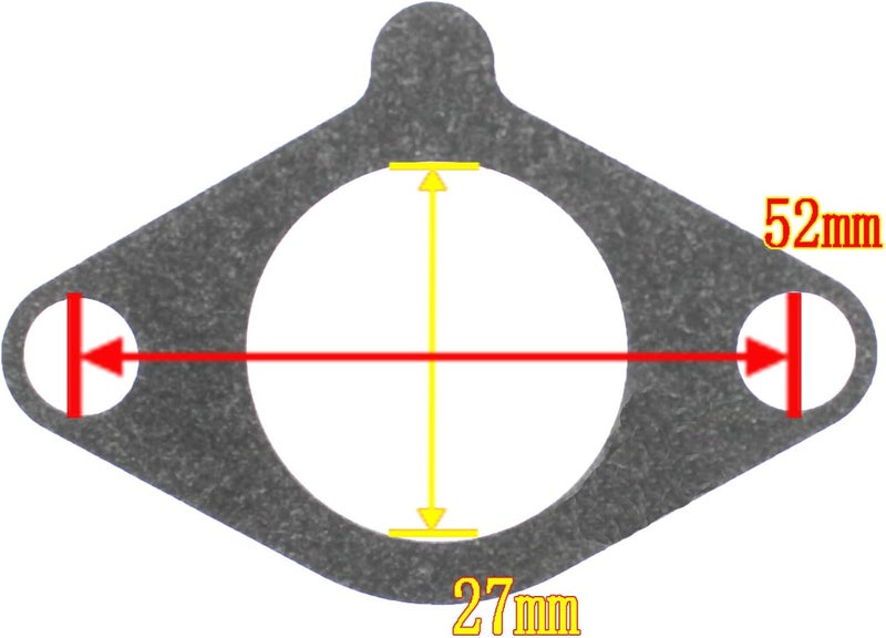 QAZAKY Pack-of-3 G29 Carburetor Joint Gasket Compatible with Yamaha Golf Cart G16 G16A G17 G18 G19 G20 G21 G22 G22A-G27 G29 Drive JN6-13567-00 Gas 4-Cycle Engine Club Car Carb - Image 2