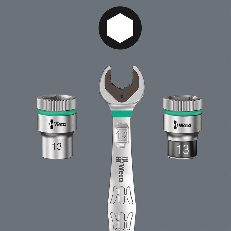 Wera 05005590001 9660 Nut Magnetic Strip B Impaktor Deep 1 Socket Set 3/8 Inch Drive 10 Pieces - Image 5
