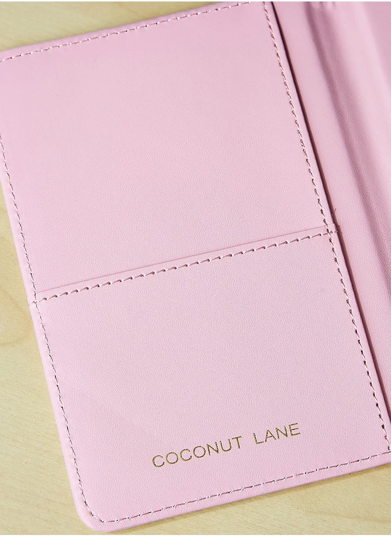 COCONUT LANE Passport Holder & Luggage Tag Set
