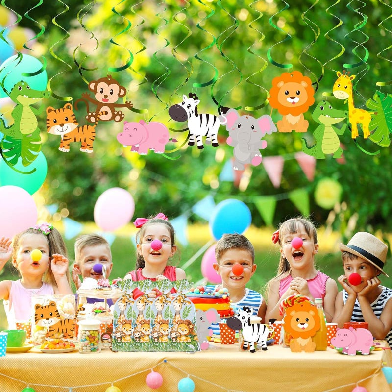 CSTYWC 50PCS Safari Cellophane Treat Bags - Cute Jungle Animals Party Favor - Zoo Animals Print Gift Bags for Baby Shower, Wedding, Birthday - Jungle Themed Party Supplies - Image 5
