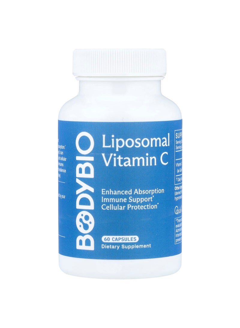 Liposomal Vitamin C, 60 Capsules (500 mg per Capsule)