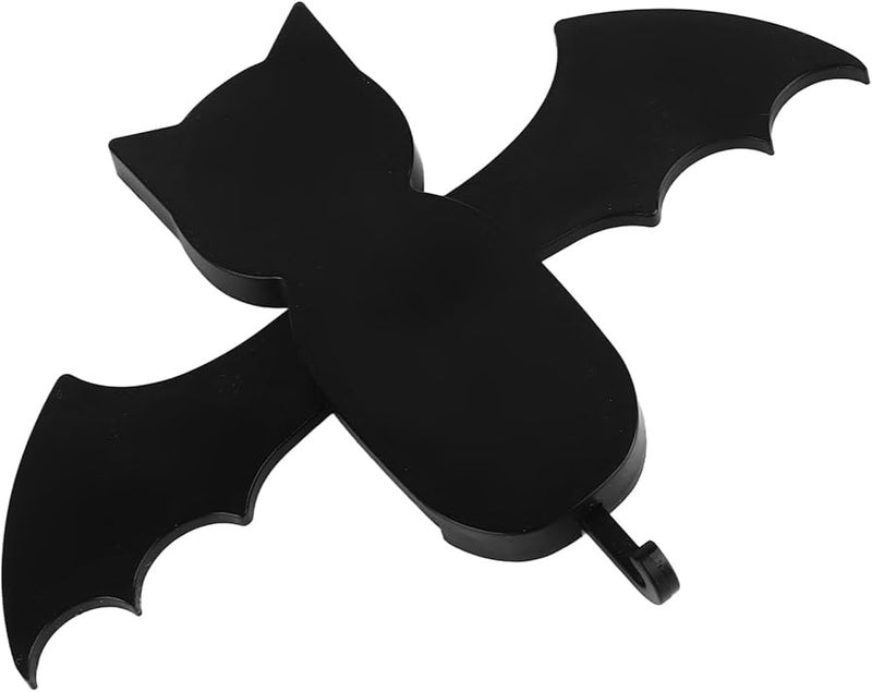 Bat Shape Self Adhesive Key Hook Multifunctional Storage Hanger For Small Wallets Black - Image 1