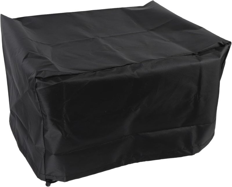 Printer Dust Cover 50*40*30cm Black All-Weather Protection - Foldable Space-Saving Design Printer Protective Cover for Large Office Printers - Image 1