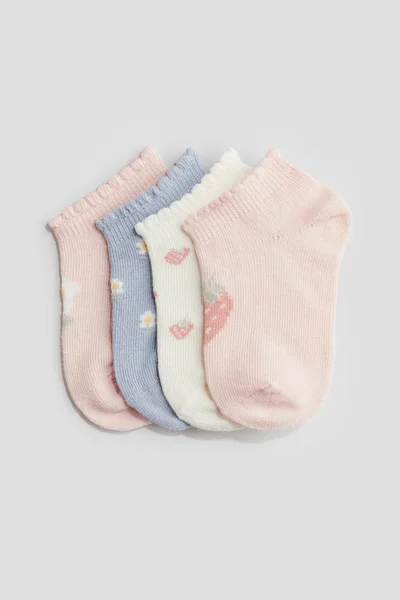 H&M 4-Pack Shaftless Socks