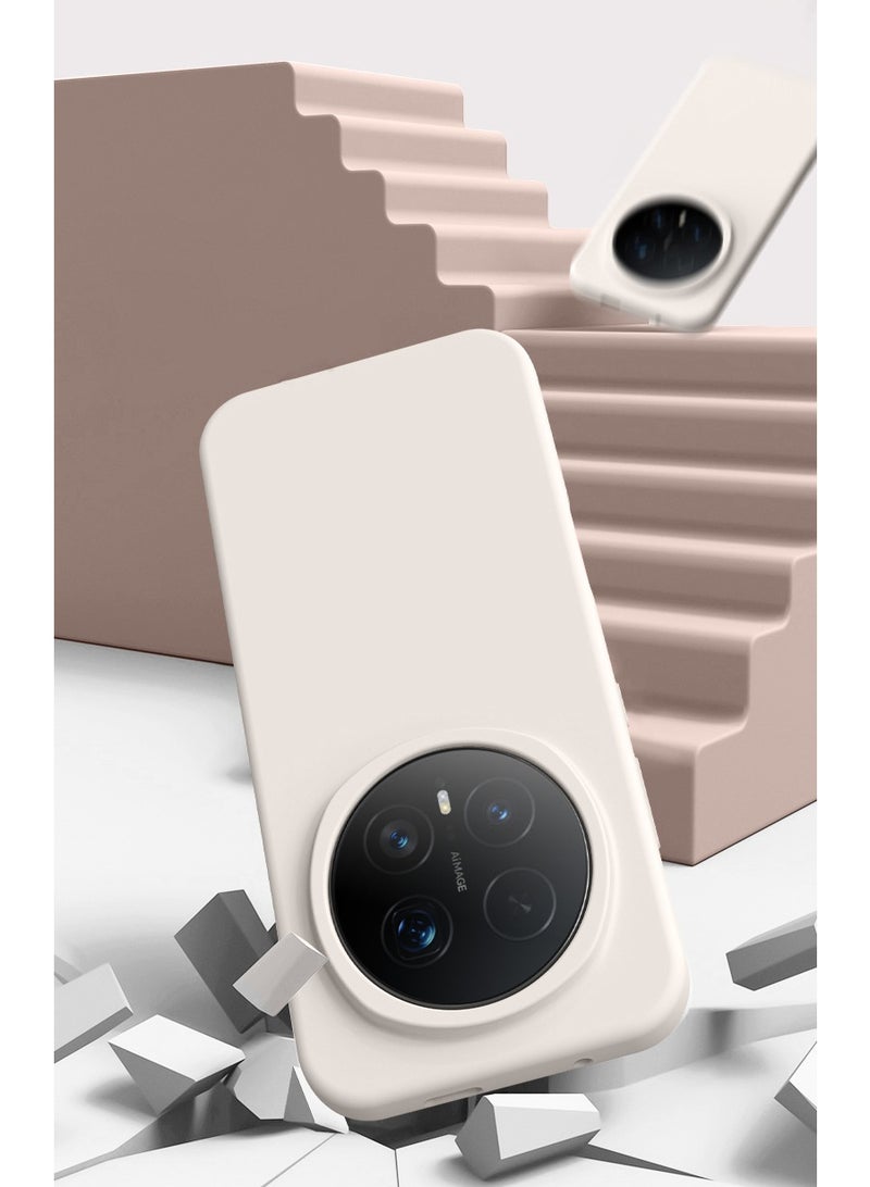 general Case Compatible with Honor Magic 8 Pro 5G, Liquid Silicone Gel Rubber Bumper Case with Soft Microfiber Lining Cushion Slim Shockproof Anti-drop Cover - Image 4