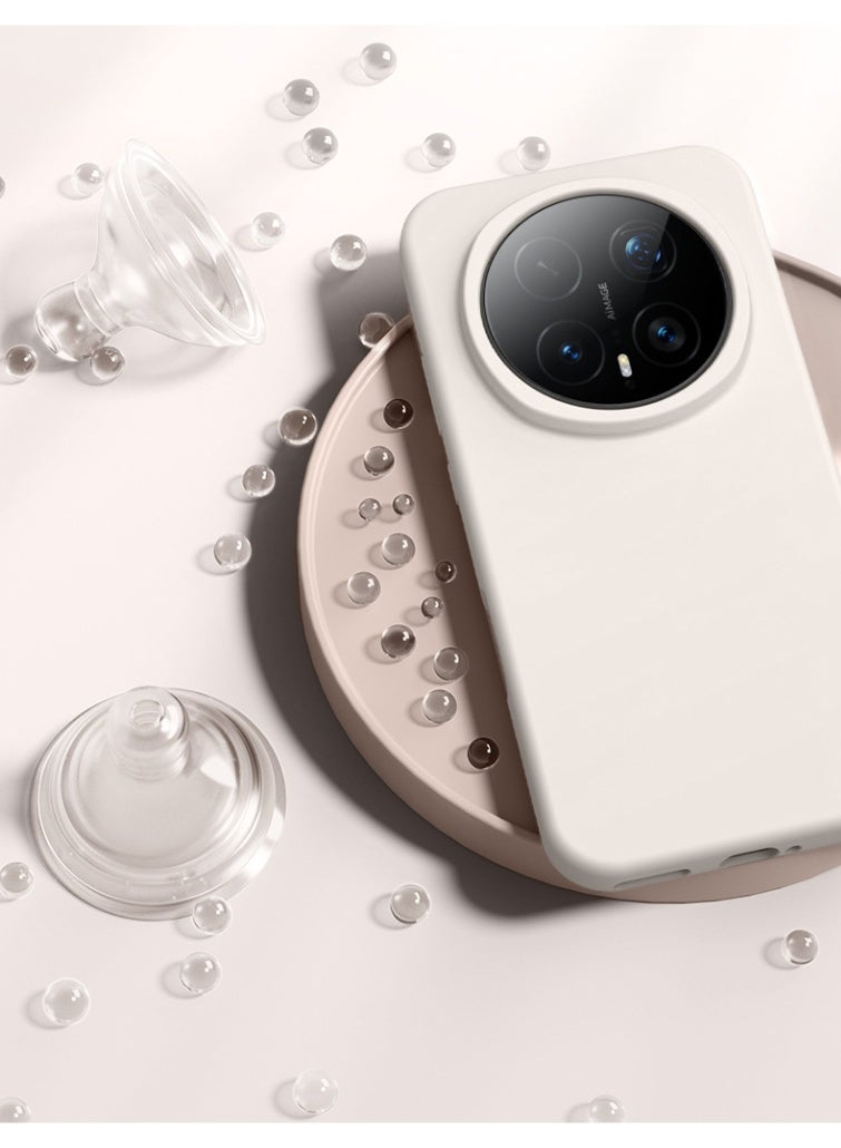 general Case Compatible with Honor Magic 8 Pro 5G, Liquid Silicone Gel Rubber Bumper Case with Soft Microfiber Lining Cushion Slim Shockproof Anti-drop Cover - Image 3