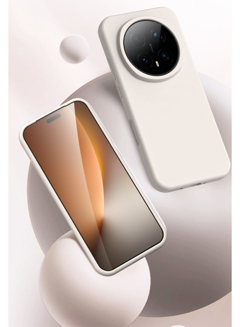 general Case Compatible with Honor Magic 8 Pro 5G, Liquid Silicone Gel Rubber Bumper Case with Soft Microfiber Lining Cushion Slim Shockproof Anti-drop Cover - Image 2