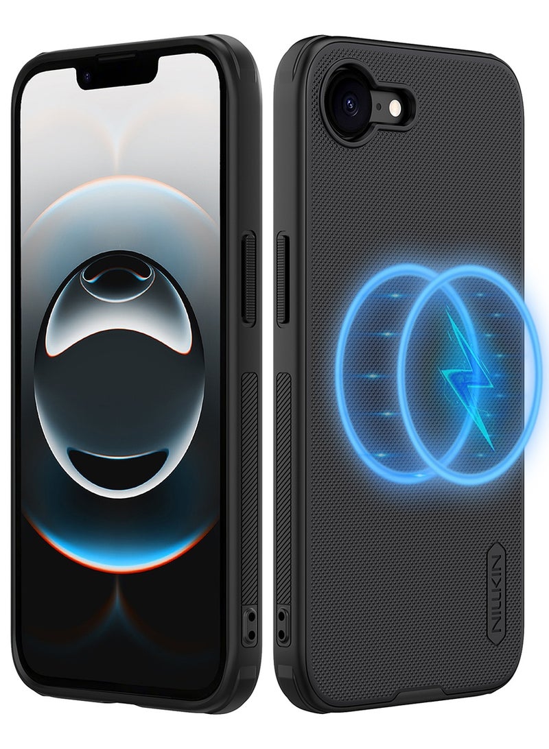 Nillkin Magnetic for iPhone 16e Case, Hard Cover with Soft Edge, Black  - Image 1