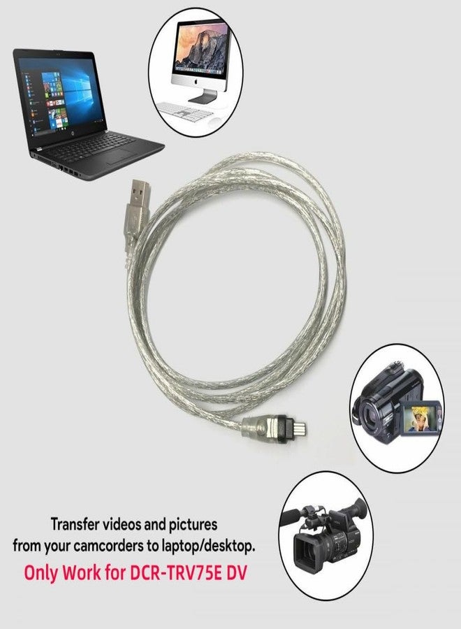 NFHK USB Male to Firewire IEEE 1394 4Pin Male iLink Adapter Cord Cable for DCR-TRV75E DV 1m USB Firewire Cable - Image 4