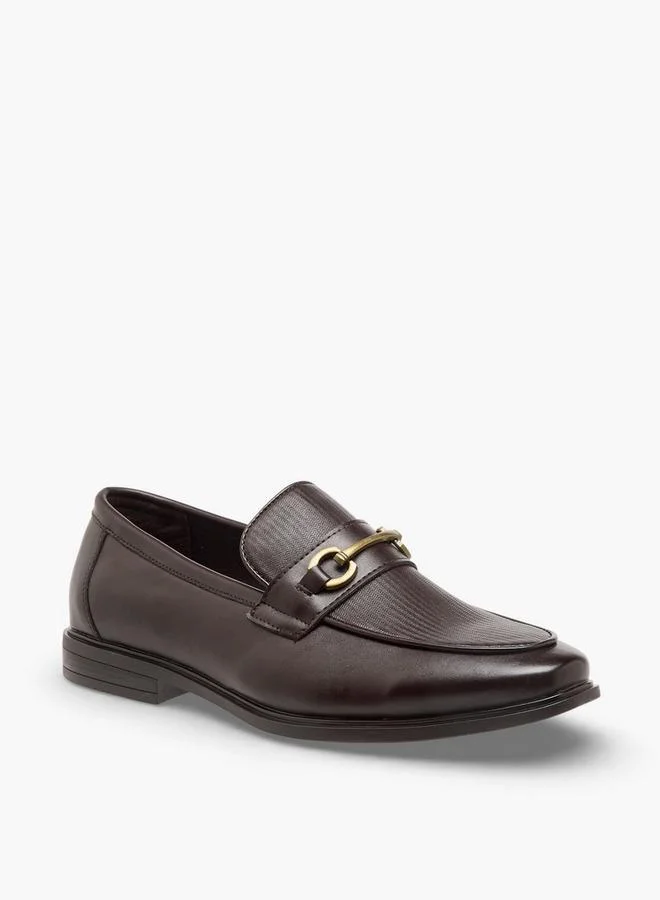 LBL By Shoexpress BROWN Men Textured Slip-On Loafers for Men | Best Price UAE