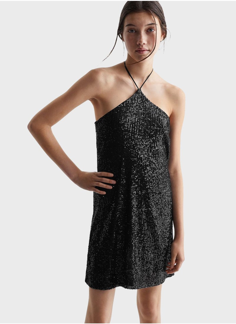 MANGO - Kids Sequin Dress - Image 1