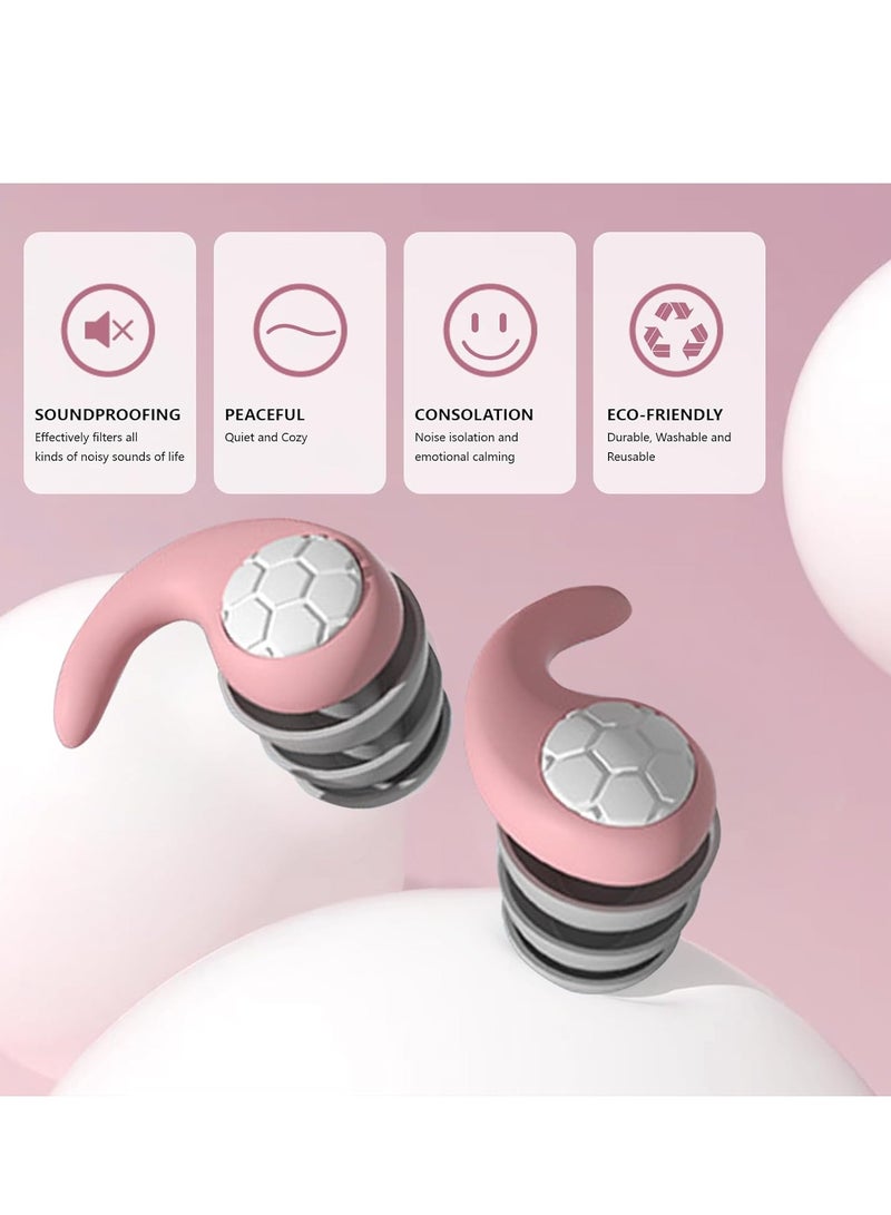 ARNOTEC Ear Plugs for Noise Reduction - Soft Silicone Ear Plugs [Three Layer] Ear Plugs for Sleeping and Concentration, Social Gatherings, Noise Sensitivity & Parenting - 40dB  - Image 4