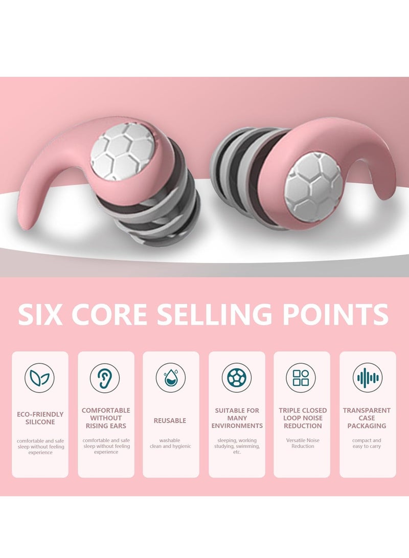 ARNOTEC Ear Plugs for Noise Reduction - Soft Silicone Ear Plugs [Three Layer] Ear Plugs for Sleeping and Concentration, Social Gatherings, Noise Sensitivity & Parenting - 40dB  - Image 5