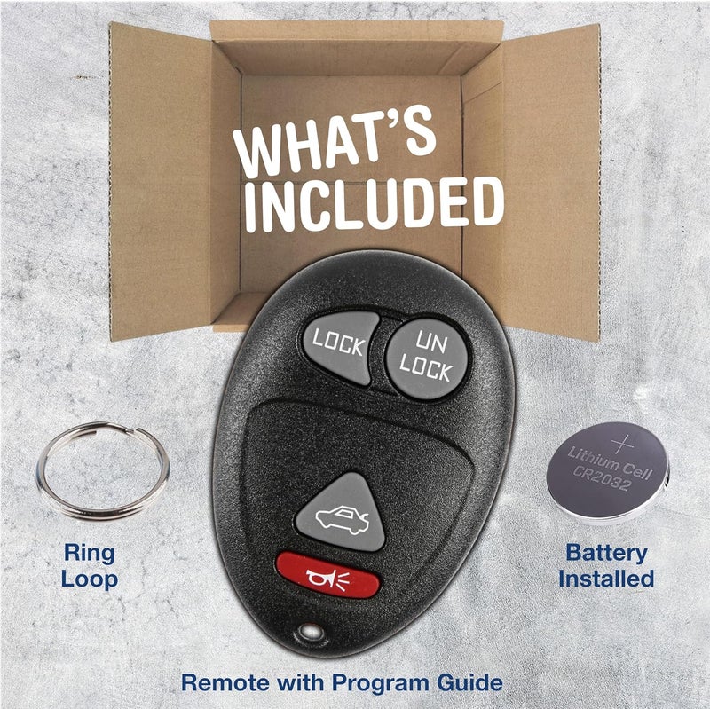 KeylessOption Keyless Entry Remote Control Car Key Fob Replacement - Image 2