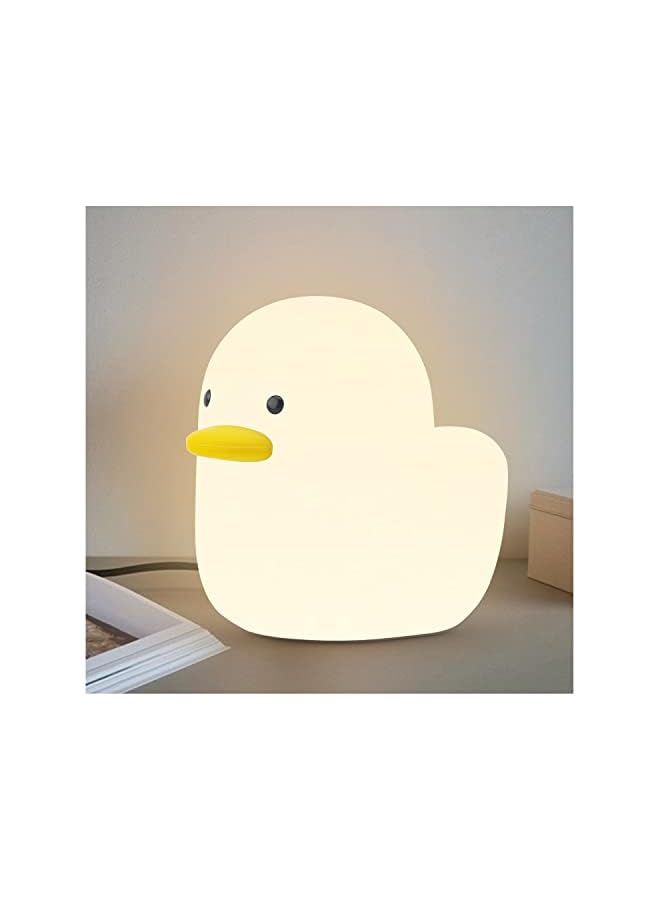 The Bros Duck Light Tubbo Silicone Night Light Nursery Duck Lamp for Baby Adult Kids Room Light Up… (Warm White) - Image 2