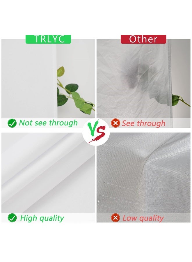 TRLYC White Photography Backdrop - 8.5 x 10 FT White Backdrops for Photoshoot with 4 Backdrop Clips Backdrops for Parties Curtain Photographic Studio Photo Backgrounds - Image 2