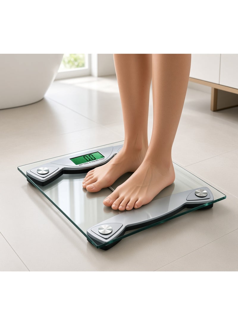 Nova NBS-1727BD Digital Personal Weighing Scale 150KG, Electronic Body Weight Scale with 6mm Tempered Glass Platform, Digital Bathroom Scale for Home, Fitness & Daily Weight Monitoring - Image 4