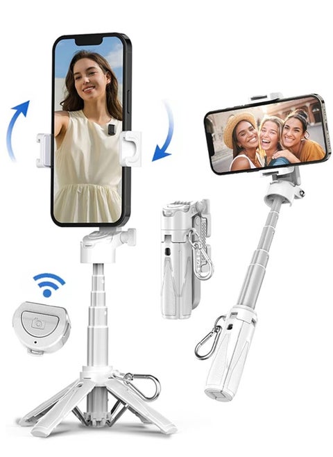 Extendable Phone Tripod Stand,All-in-One Selfie Stick with Wireless Remote Shutter,Best for Group Selfies, YouTube Recording, and Video Calls