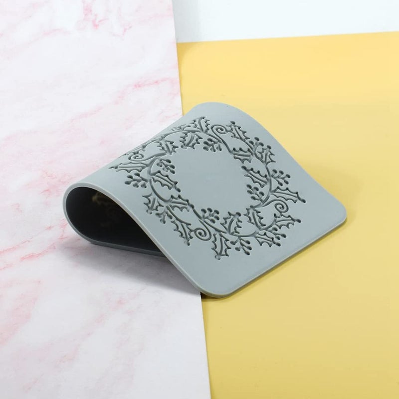 TUKE Lace Molds for Cake Decorating 3D Leaf Silicone Molds for Baking Gummy Molds Clay Fondant Molds Lace Mats Flower Honeycomb Bee Pattern for Sugar Chocolate Polymer (Leaf_10.72x5.4x0.12inch_U) - Image 5