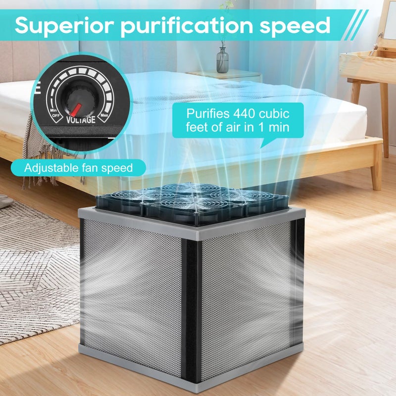 WOUDY 3Pro Air Purifier for Large Homes up to 3400ftÂ² - CADR 440cfm, Detachable & Portable - Fits in 20" Suitcase - Image 4
