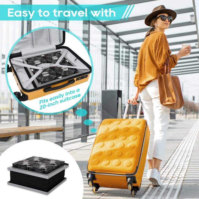 WOUDY 3Pro Air Purifier for Large Homes up to 3400ftÂ² - CADR 440cfm, Detachable & Portable - Fits in 20" Suitcase - Image 5
