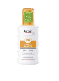 يوسيرين بخاخ الشمس للتحكم في الزيت، دراي تاتش، شفاف SPF50 بعامل حماية من الشمس 200 مل 