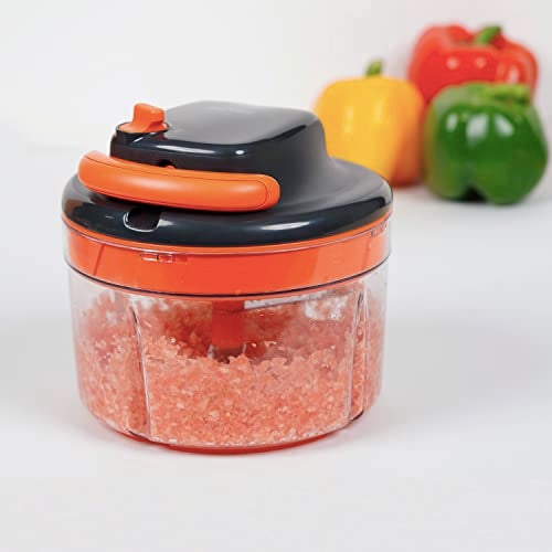 Meyer 2 Speed Pulling Chopper - Vegetable Cutter, Kitchen Accessories Items, Orange - Image 2