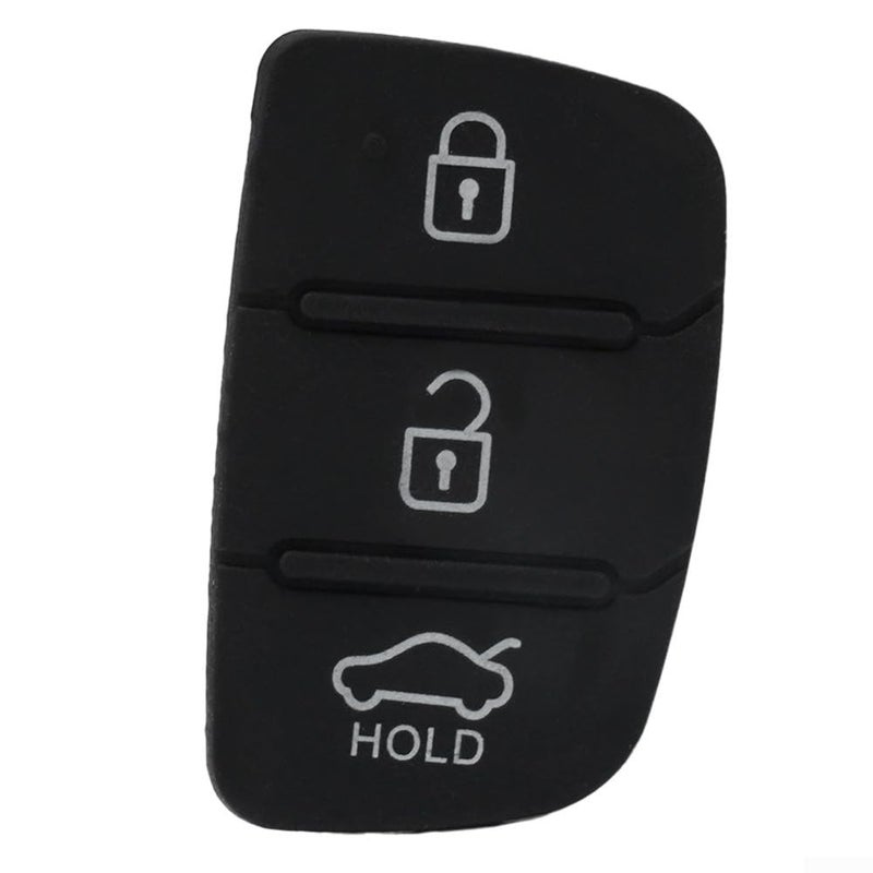 Rubber Key Pad Replacement for Car Remote Key Button Repair Cover Black - Image 3