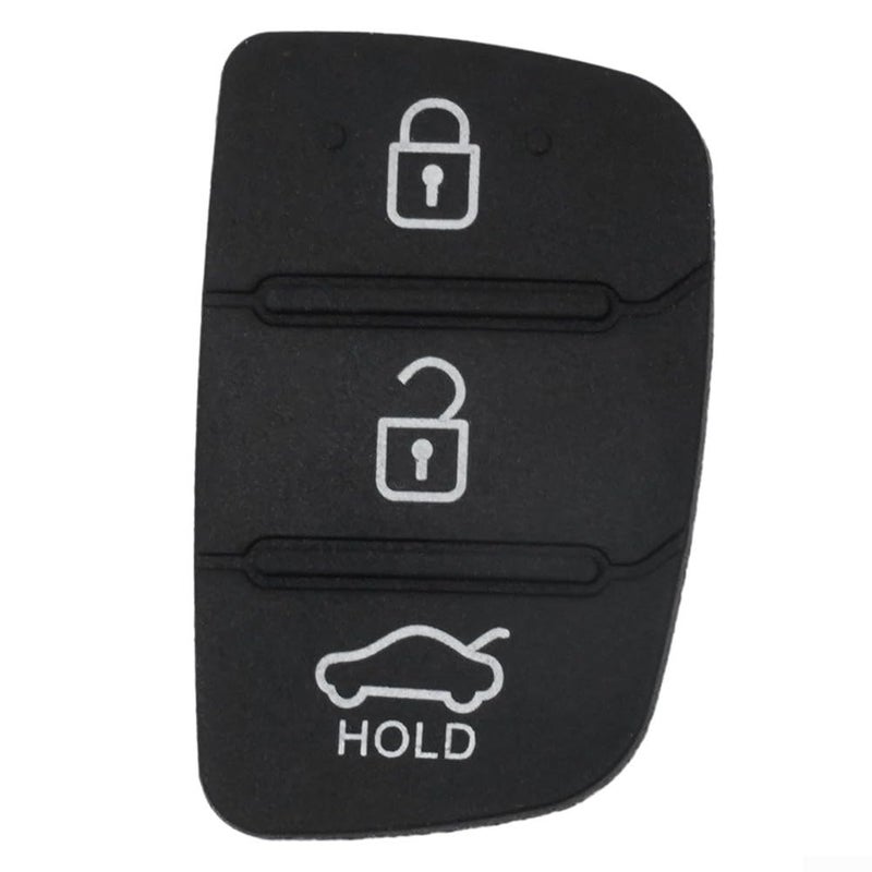 Rubber Key Pad Replacement for Car Remote Key Button Repair Cover Black - Image 2